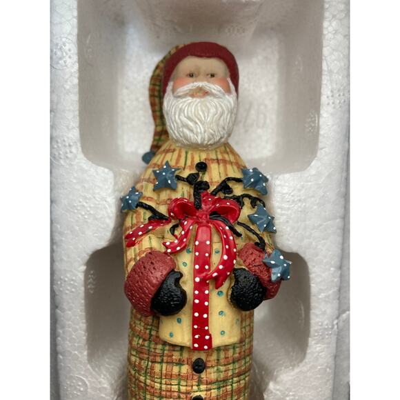 VTG Lang and Wise Classic 1997 Santa's Ribbon Figure 6" by Ellen Stouffer  NIB - Picture 7 of 9